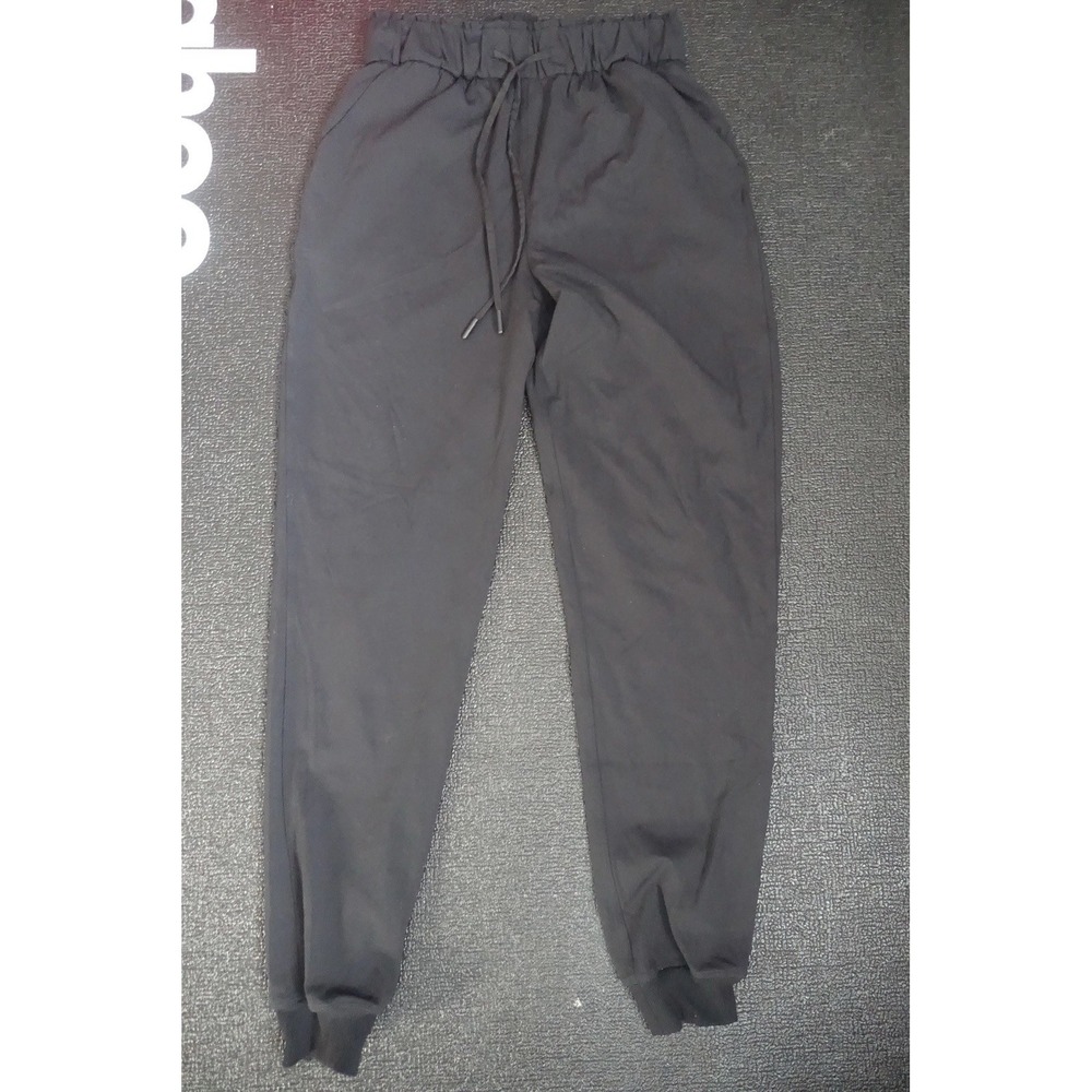 Lululemon‎ Keep Moving Jogger size 4 Black Pants W5CV4S